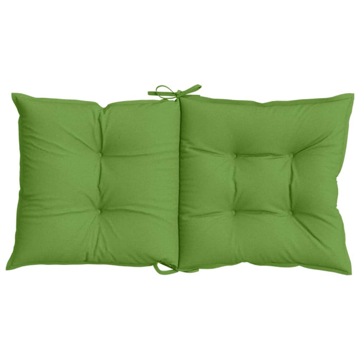 Perne scaun spătar scund 2 buc. melanj verde 100x50x7 cm textil WALTI