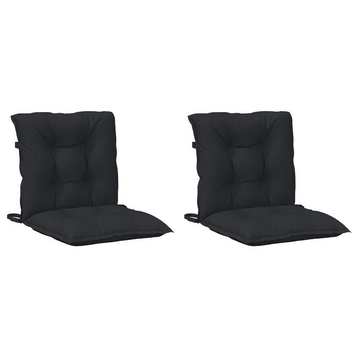 Set de perne pentru scaun cu spătar joasă 2 pcs Melanj negru WALTI