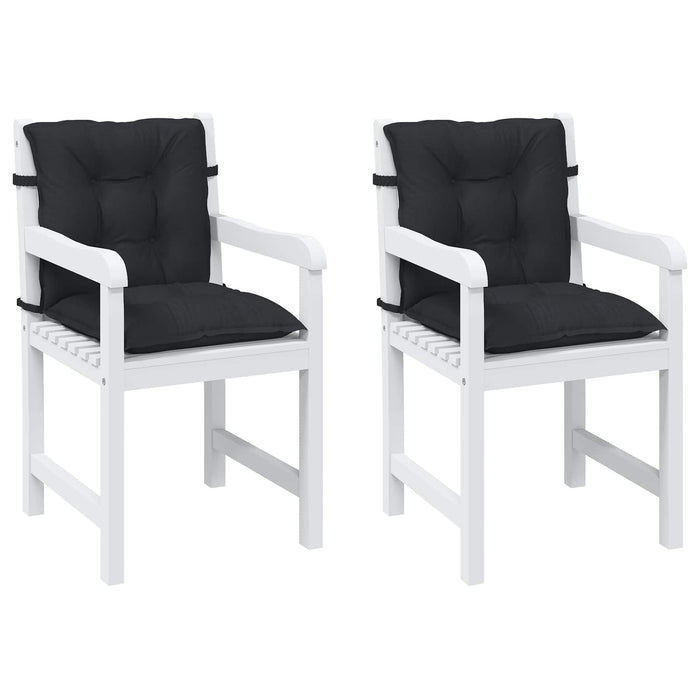 Set de perne pentru scaun cu spătar joasă 2 pcs Melanj negru WALTI