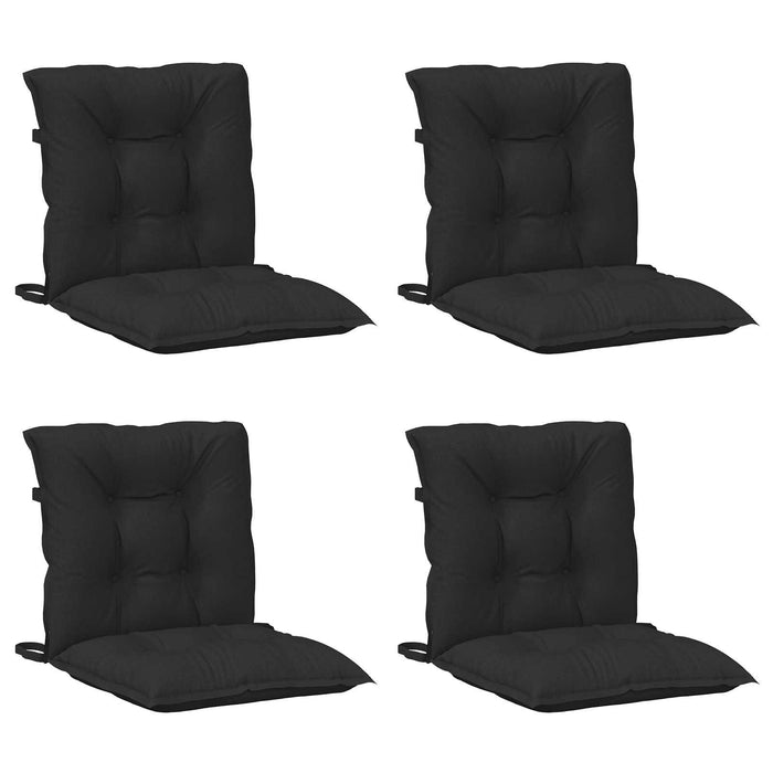 Set de perne pentru scaun cu spătar joasă 4 pcs Melanj negru WALTI