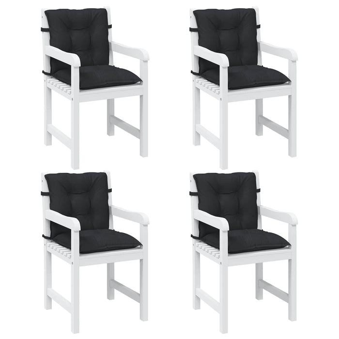 Set de perne pentru scaun cu spătar joasă 4 pcs Melanj negru WALTI