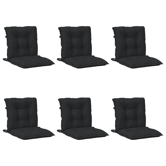 Set de perne pentru scaun cu spătar joasă 6 pcs Melanj negru - WALTI WALTI