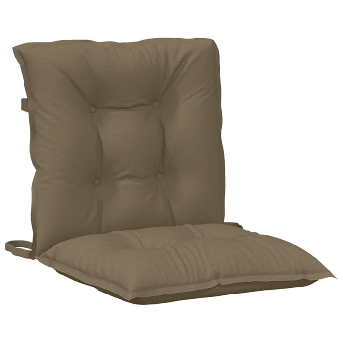 Perne scaun cu spătar mic 2 buc. melanj taupe 100x50x7cm textil WALTI