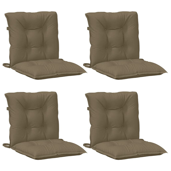 Perne scaun cu spătar mic 4 buc. melanj taupe 100x50x7cm textil WALTI
