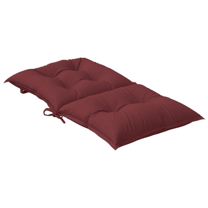 Perne scaun spătar mic 2 buc. melanj roșu vin 100x50x7cm textil WALTI