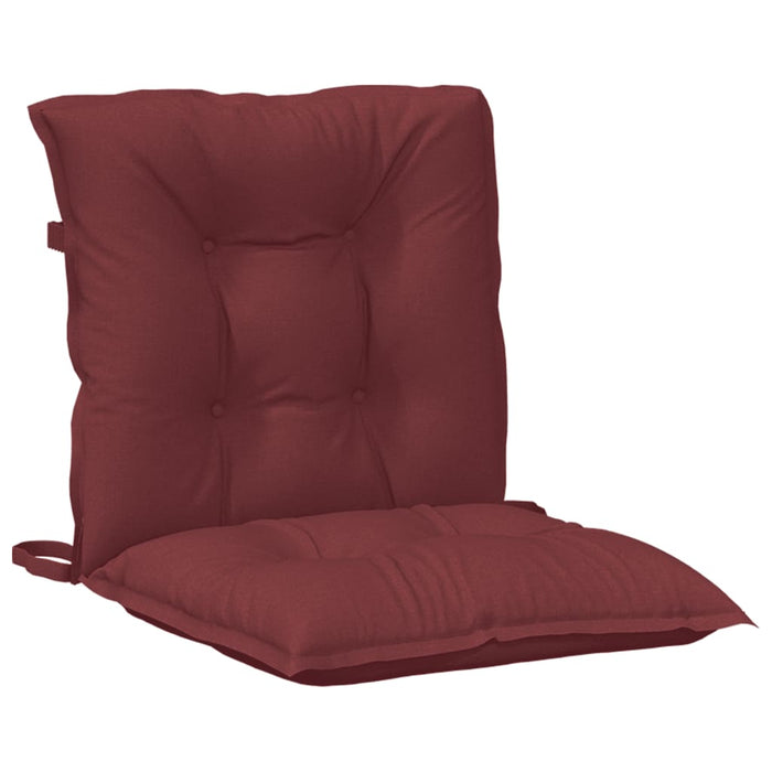 Perne scaun spătar mic 6 buc. melanj roșu vin 100x50x7cm textil WALTI