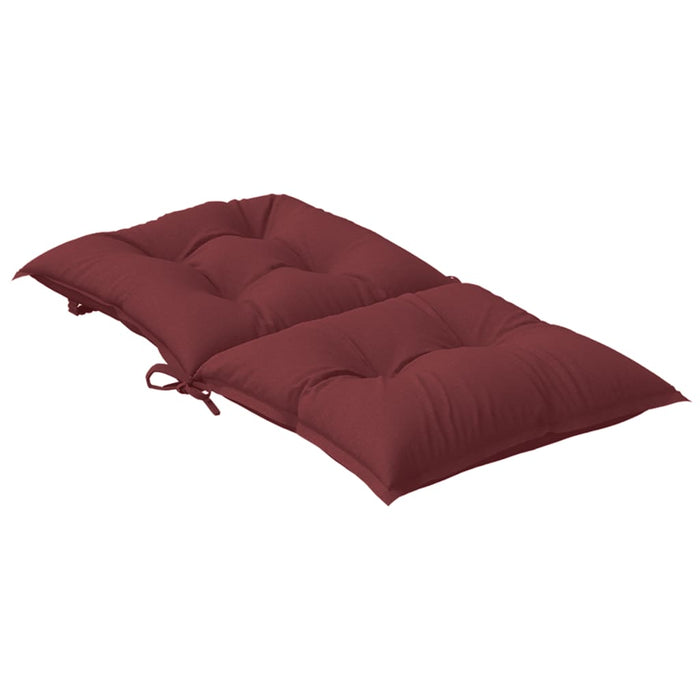 Perne scaun spătar mic 6 buc. melanj roșu vin 100x50x7cm textil WALTI