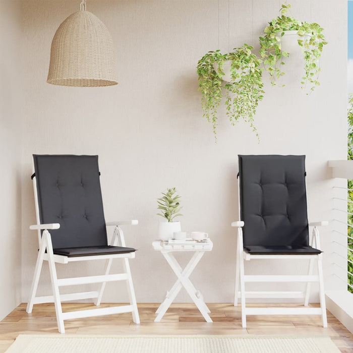 Perne scaun cu spătar înalt, 2 buc. antracit 120x50x4 cm textil WALTI
