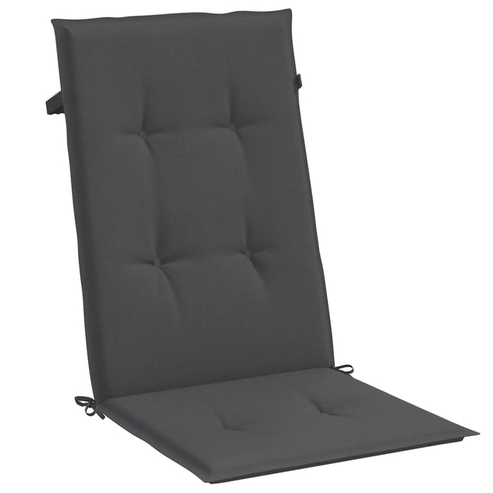 Perne scaun cu spătar înalt, 2 buc. antracit 120x50x4 cm textil WALTI