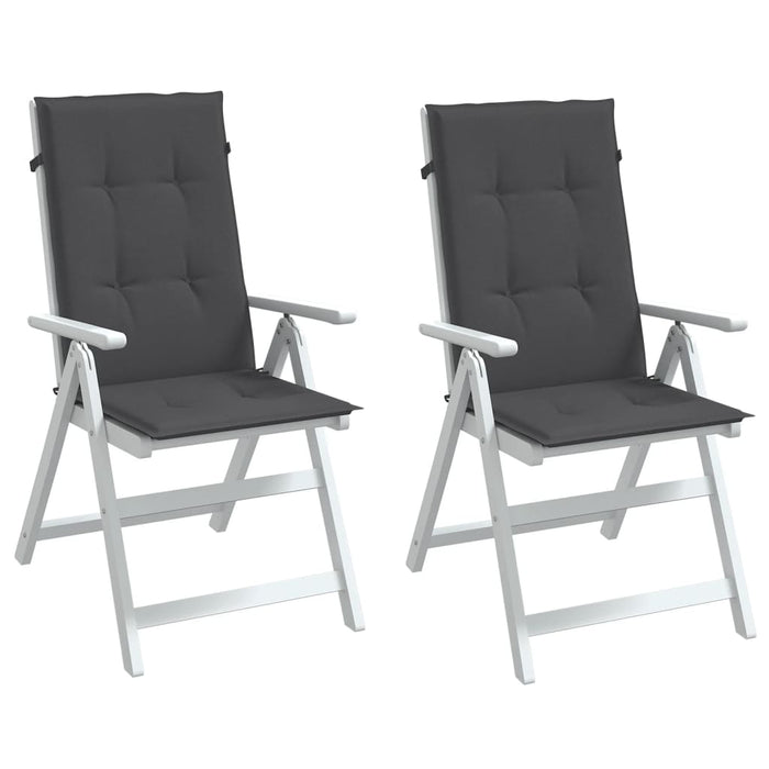 Perne scaun cu spătar înalt, 2 buc. antracit 120x50x4 cm textil WALTI