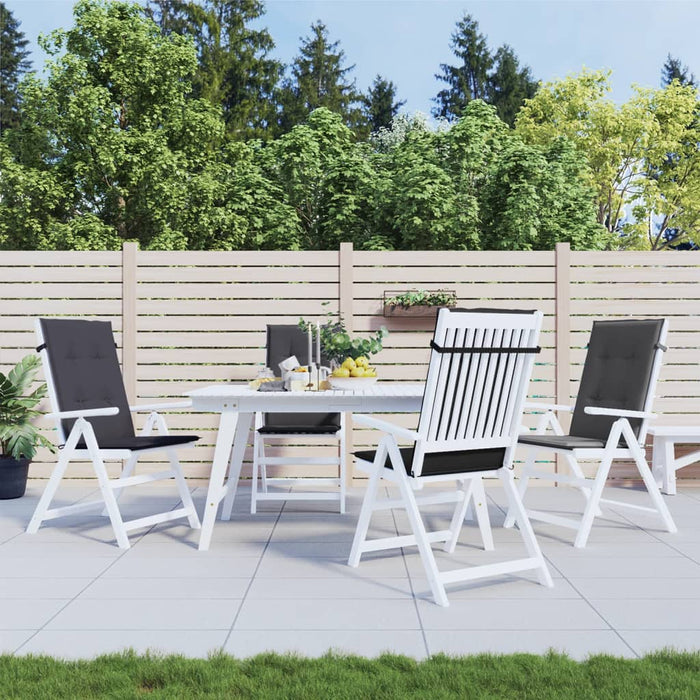 Perne scaun cu spătar înalt, 4 buc. antracit 120x50x4 cm textil WALTI