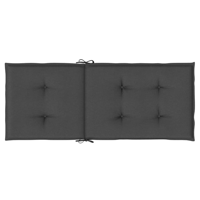 Perne scaun cu spătar înalt, 4 buc. antracit 120x50x4 cm textil WALTI