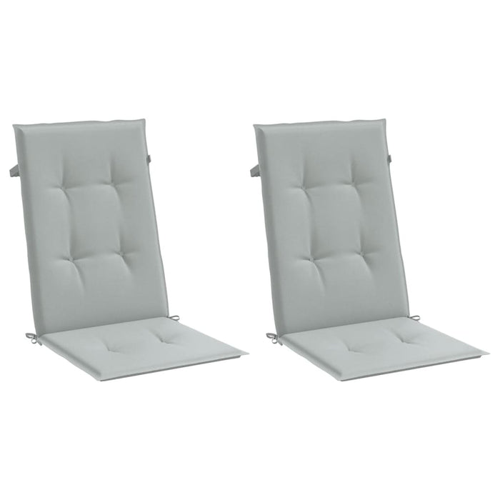 Perne scaun cu spătar înalt 2 buc. melanj gri 120x50x4cm textil WALTI
