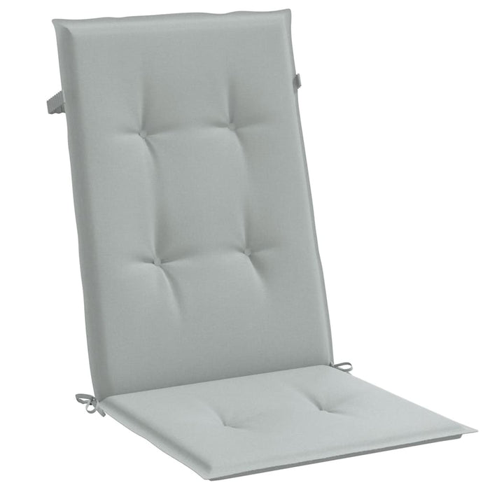 Perne scaun cu spătar înalt 2 buc. melanj gri 120x50x4cm textil WALTI