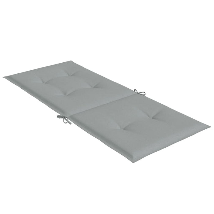 Perne scaun cu spătar înalt 2 buc. melanj gri 120x50x4cm textil WALTI