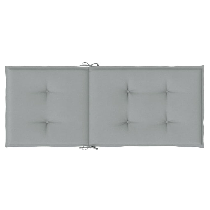 Perne scaun cu spătar înalt 2 buc. melanj gri 120x50x4cm textil WALTI
