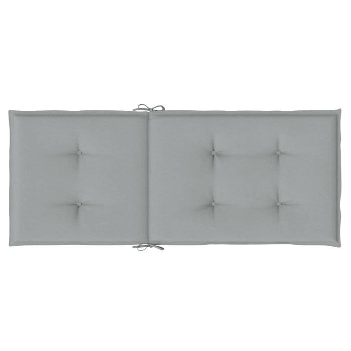 Perne scaun cu spătar înalt 4 buc. melanj gri 120x50x4cm textil WALTI