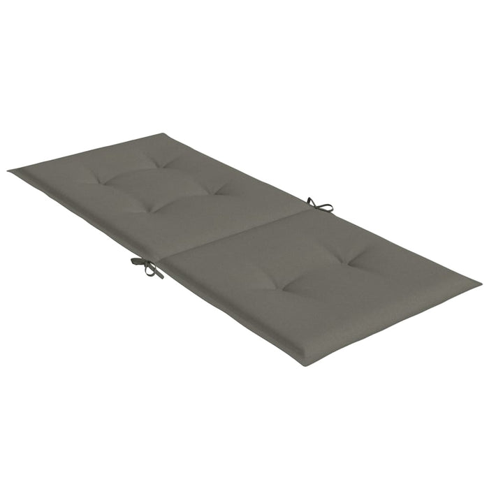 Perne scaun cu spătar înalt 2 buc. melanj gri 120x50x4cm textil WALTI