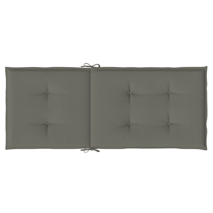 Perne scaun cu spătar înalt 2 buc. melanj gri 120x50x4cm textil WALTI