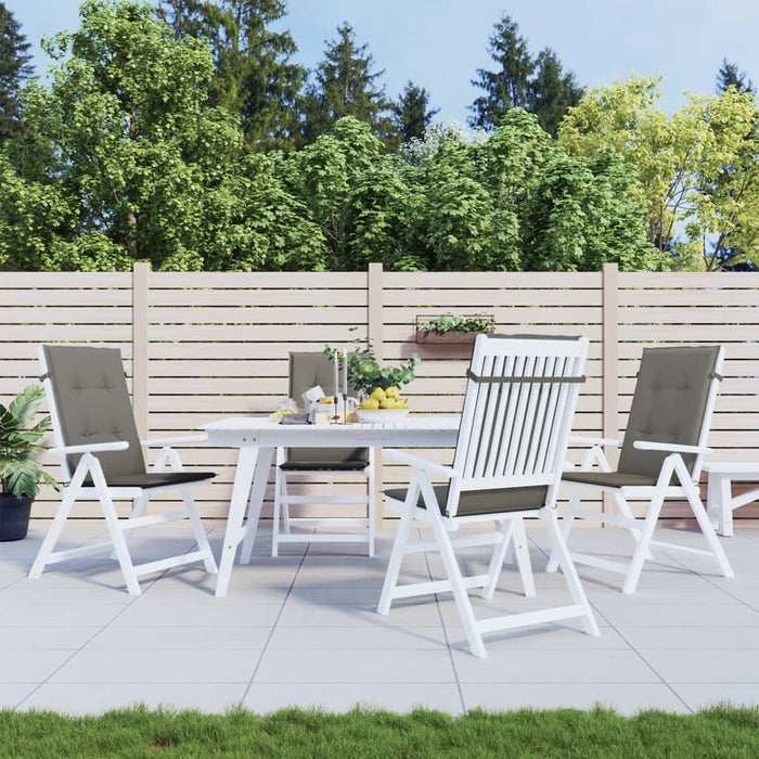 Perne scaun cu spătar înalt 4 buc. melanj gri 120x50x4cm textil WALTI
