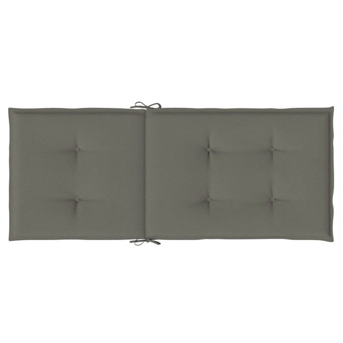 Perne scaun cu spătar înalt 4 buc. melanj gri 120x50x4cm textil WALTI