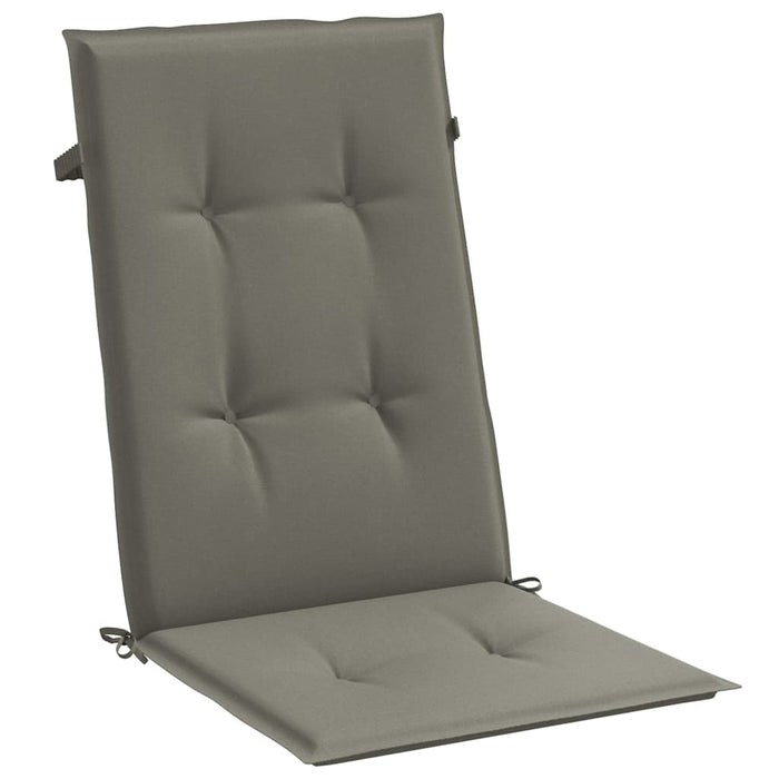 Perne scaun cu spătar înalt 6 buc. melanj gri 120x50x4cm textil WALTI