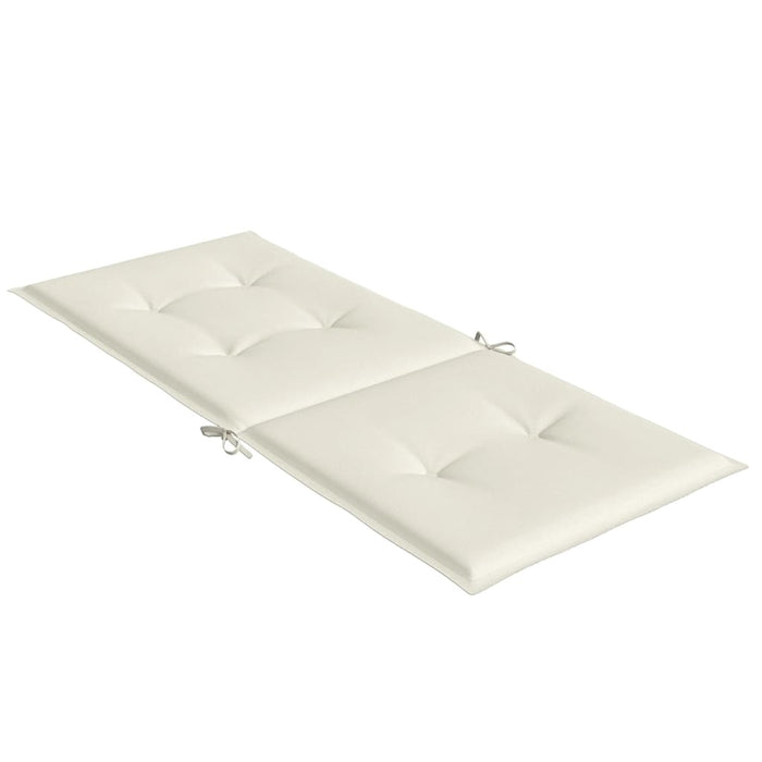 Perne scaun spătar înalt, 4 buc. melanj crem 120x50x4 cm textil WALTI