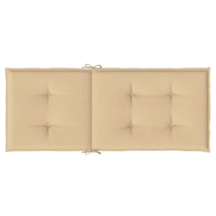 Perne scaun cu spătar înalt 2 buc. melanj bej 120x50x4cm textil WALTI