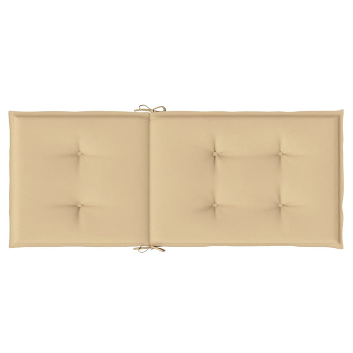 Perne scaun cu spătar înalt 4 buc. melanj bej 120x50x4cm textil WALTI