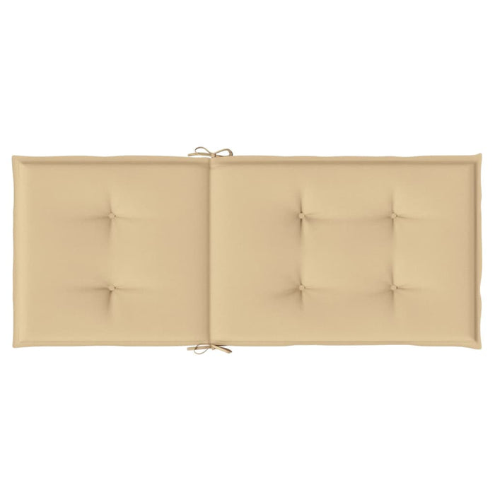 Perne scaun cu spătar înalt 6 buc. melanj bej 120x50x4cm textil WALTI