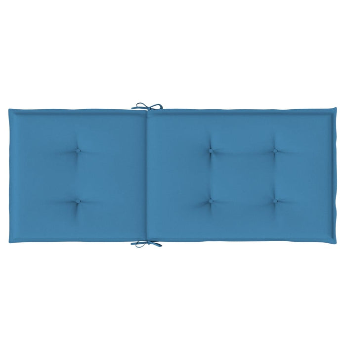 Perne scaun spătar înalt 2buc melanj albastru 120x50x4cm textil WALTI