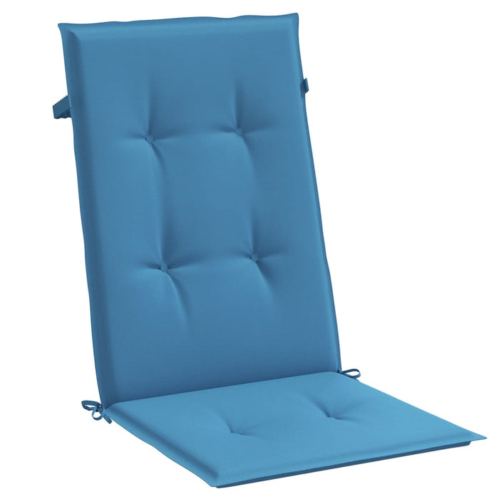 Perne scaun spătar înalt 4buc melanj albastru 120x50x4cm textil WALTI