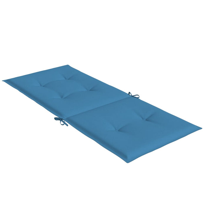 Perne scaun spătar înalt 4buc melanj albastru 120x50x4cm textil WALTI