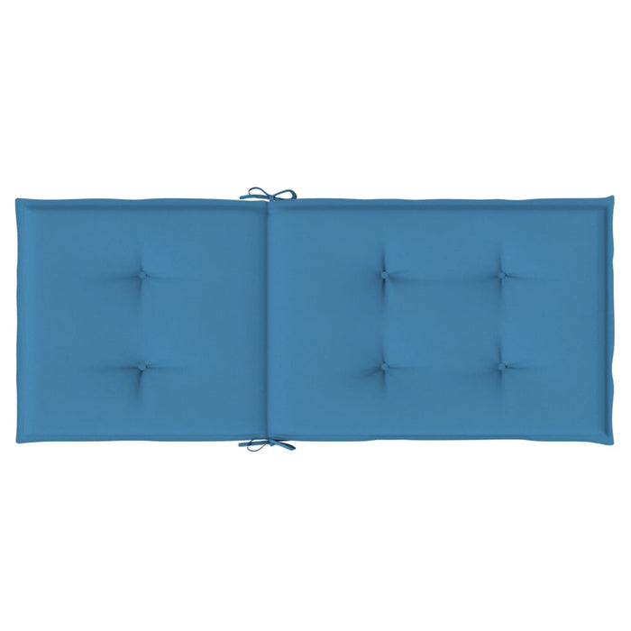 Perne scaun spătar înalt 4buc melanj albastru 120x50x4cm textil WALTI