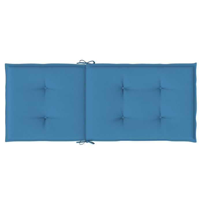 Perne scaun spătar înalt 6buc melanj albastru 120x50x4cm textil WALTI