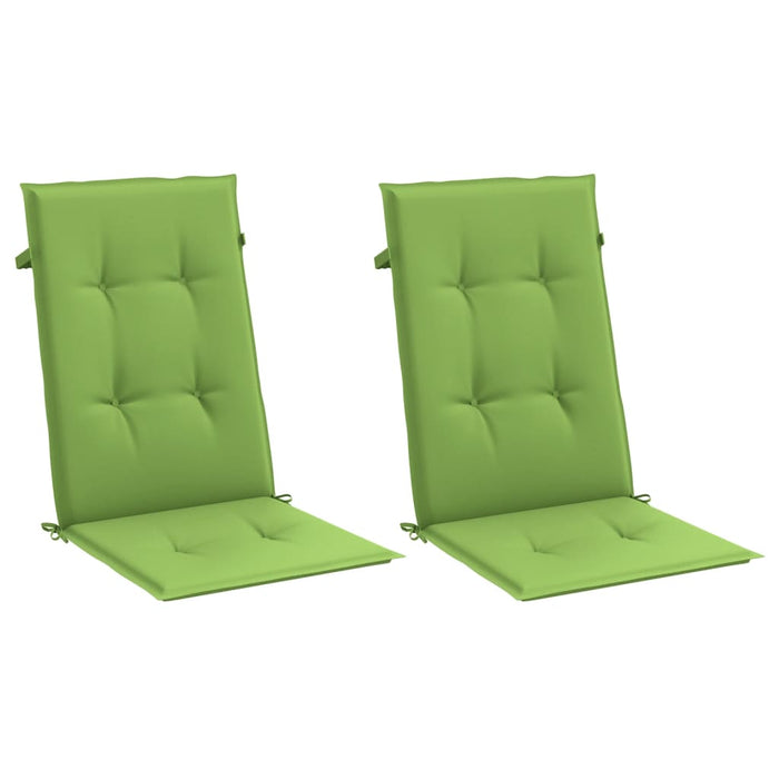 Perne scaun spătar înalt 2 buc. melanj verde 120x50x4 cm textil WALTI