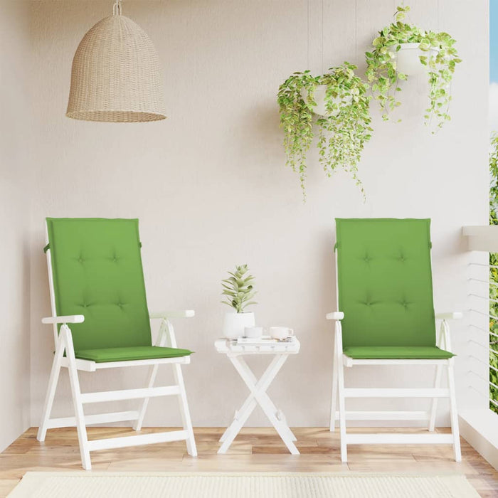 Perne scaun spătar înalt 2 buc. melanj verde 120x50x4 cm textil WALTI