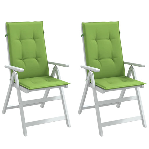 Perne scaun spătar înalt 2 buc. melanj verde 120x50x4 cm textil - WALTI WALTI