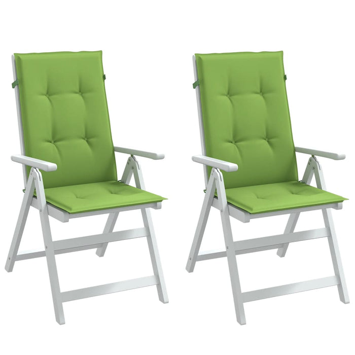 Perne scaun spătar înalt 2 buc. melanj verde 120x50x4 cm textil WALTI