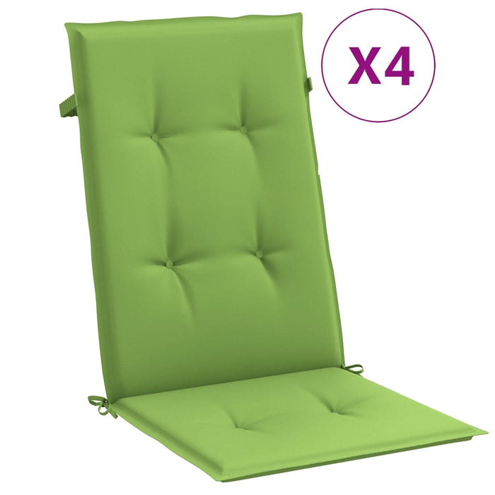 Perne scaun spătar înalt 4 buc. melanj verde 120x50x4 cm textil - WALTI WALTI