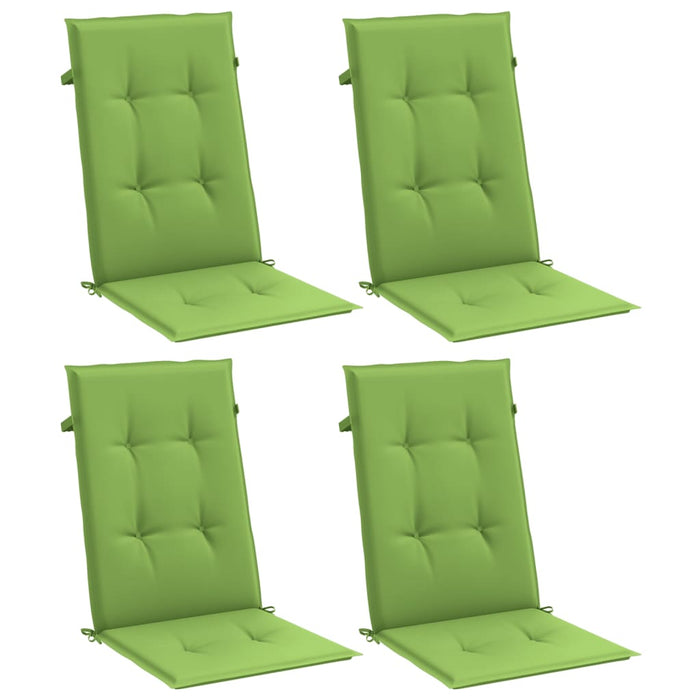 Perne scaun spătar înalt 4 buc. melanj verde 120x50x4 cm textil - WALTI WALTI