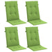 Perne scaun spătar înalt 4 buc. melanj verde 120x50x4 cm textil - WALTI WALTI