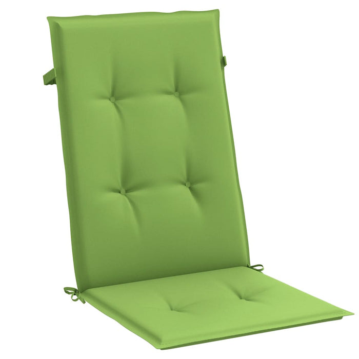 Perne scaun spătar înalt 6 buc. melanj verde 120x50x4 cm textil WALTI
