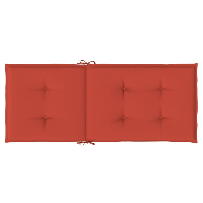 Perne scaun spătar înalt, 2 buc. melanj roșu 120x50x4 cm textil WALTI