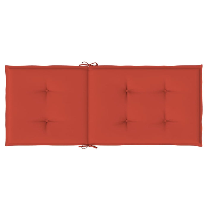 Perne scaun spătar înalt, 4 buc. melanj roșu 120x50x4 cm textil WALTI