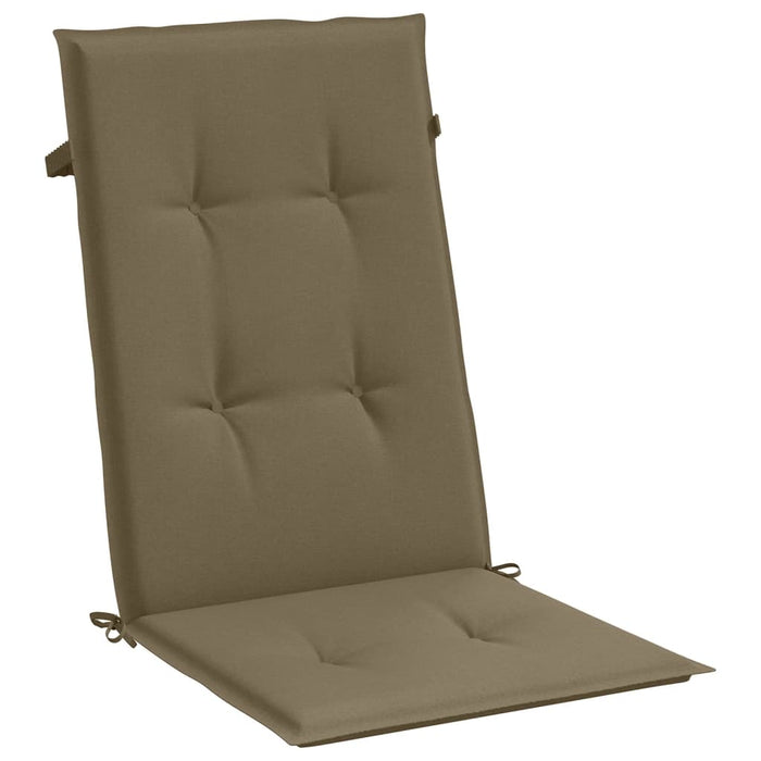 Perne scaun spătar înalt 4buc melanj gri taupe120x50x4cm textil WALTI