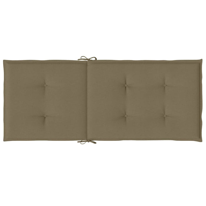 Perne scaun spătar înalt 4buc melanj gri taupe120x50x4cm textil WALTI