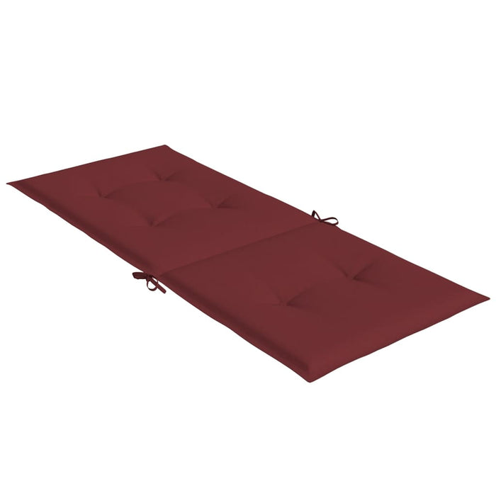 Perne scaun cu spătar înalt, 4 buc. roșu vin 120x50x4 cm textil WALTI