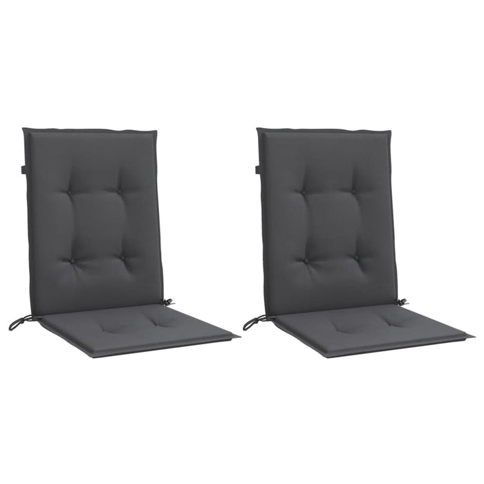 Perne scaun spătar mic 2 buc. melanj antracit 100x50x4cm textil WALTI