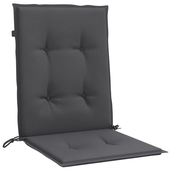 Perne scaun spătar mic 2 buc. melanj antracit 100x50x4cm textil WALTI